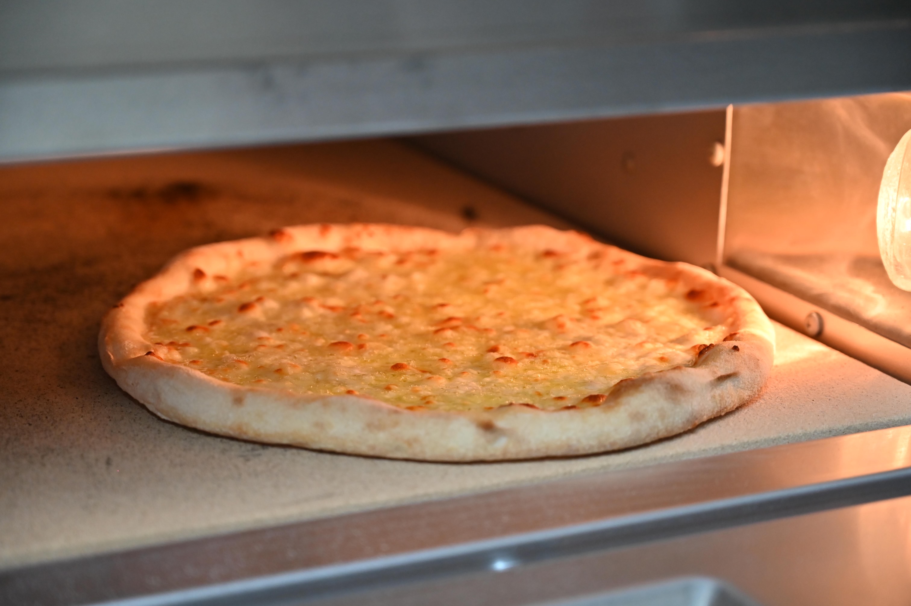 Pizza in the oven